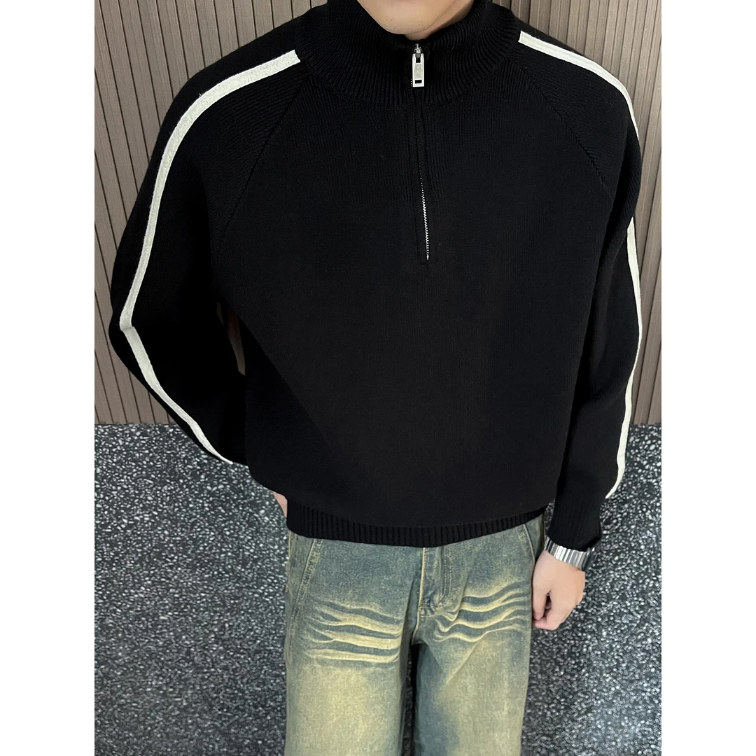 零一男装高品质套头情侣毛衣打底 5805