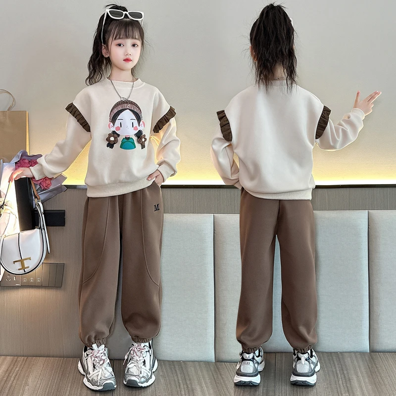 套装上衣春季运动秋季韩版春秋女休闲童装女孩卫衣休闲风儿童春秋
