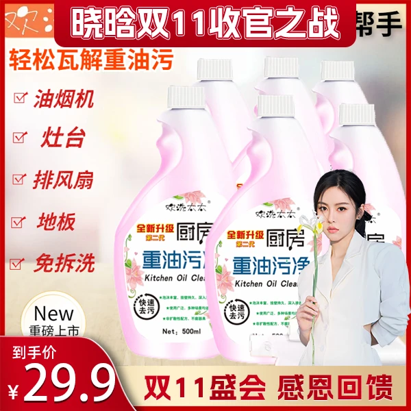 【晓晗双11专享】高档泡沫型油污净 全新升级 无异味
