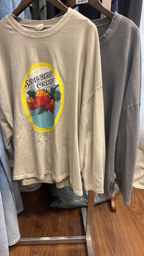 （卡黎斯）东大门小众卡通印花长袖T恤（N 0退换）亲，谨慎下单