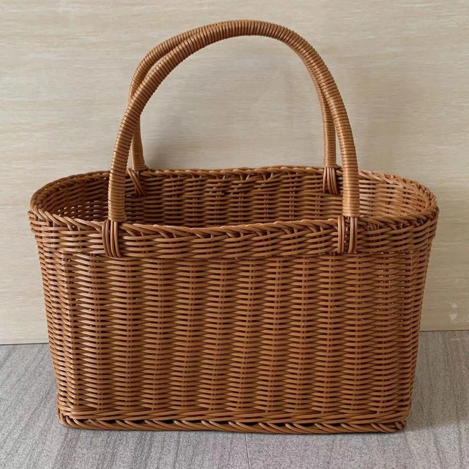 买菜篮子户外野餐篮采摘篮鸡蛋篮购物篮脏衣篮家居手提篮田园风篮