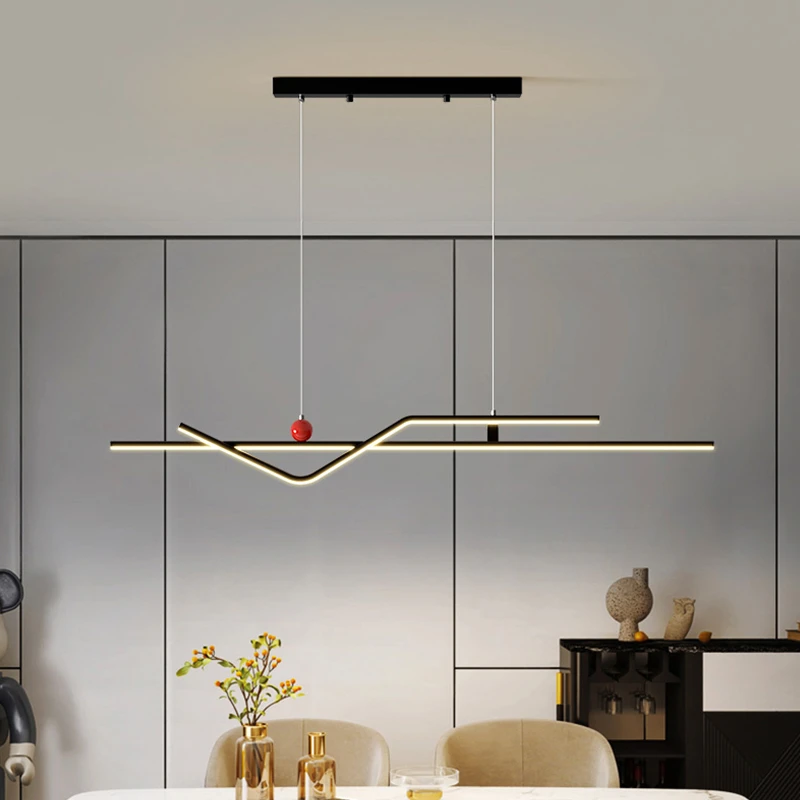现代简约餐厅灯吊灯轻奢饭厅餐桌吧台灯具北欧极简创意北欧餐吊灯