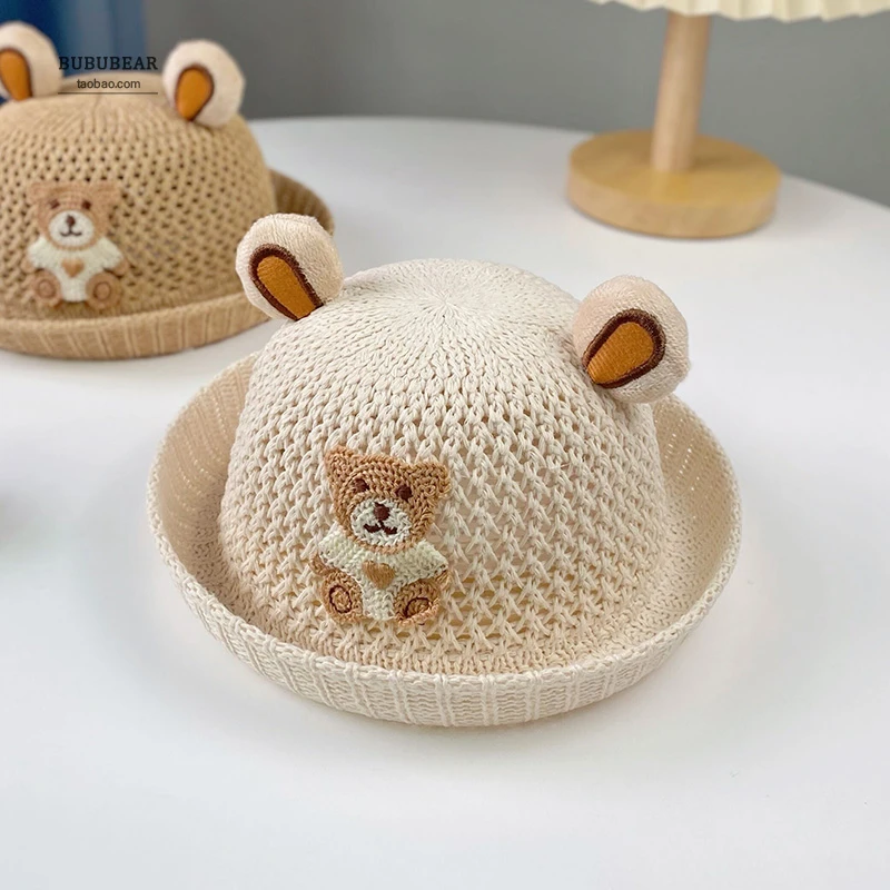 宝宝帽子婴幼儿春夏季可爱超萌渔夫帽小童夏天薄款透气草帽礼帽