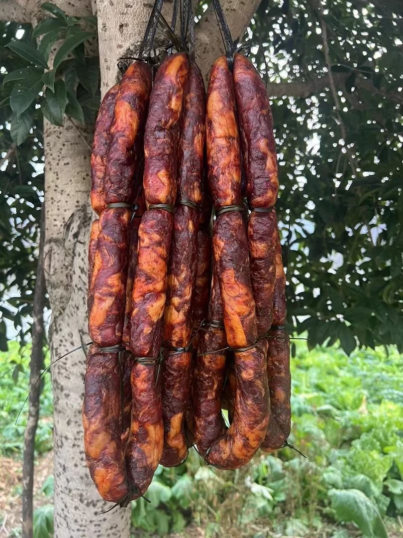 【现称腊香肠】农村柴火烟熏手工腊香肠