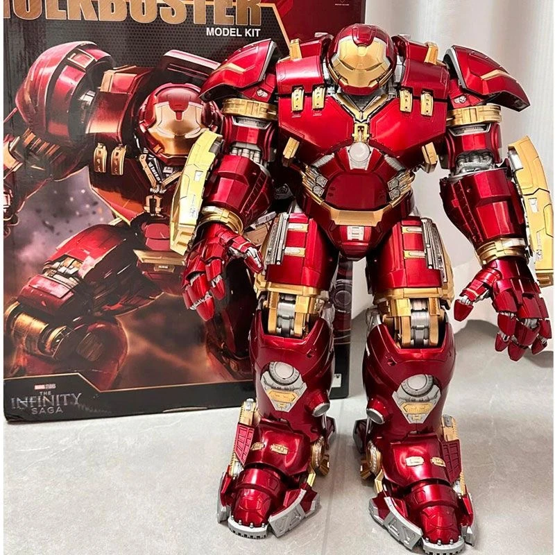 圆野文化Sam 同款漫威大号钢铁侠反浩克装甲模型关节可动拼装玩具