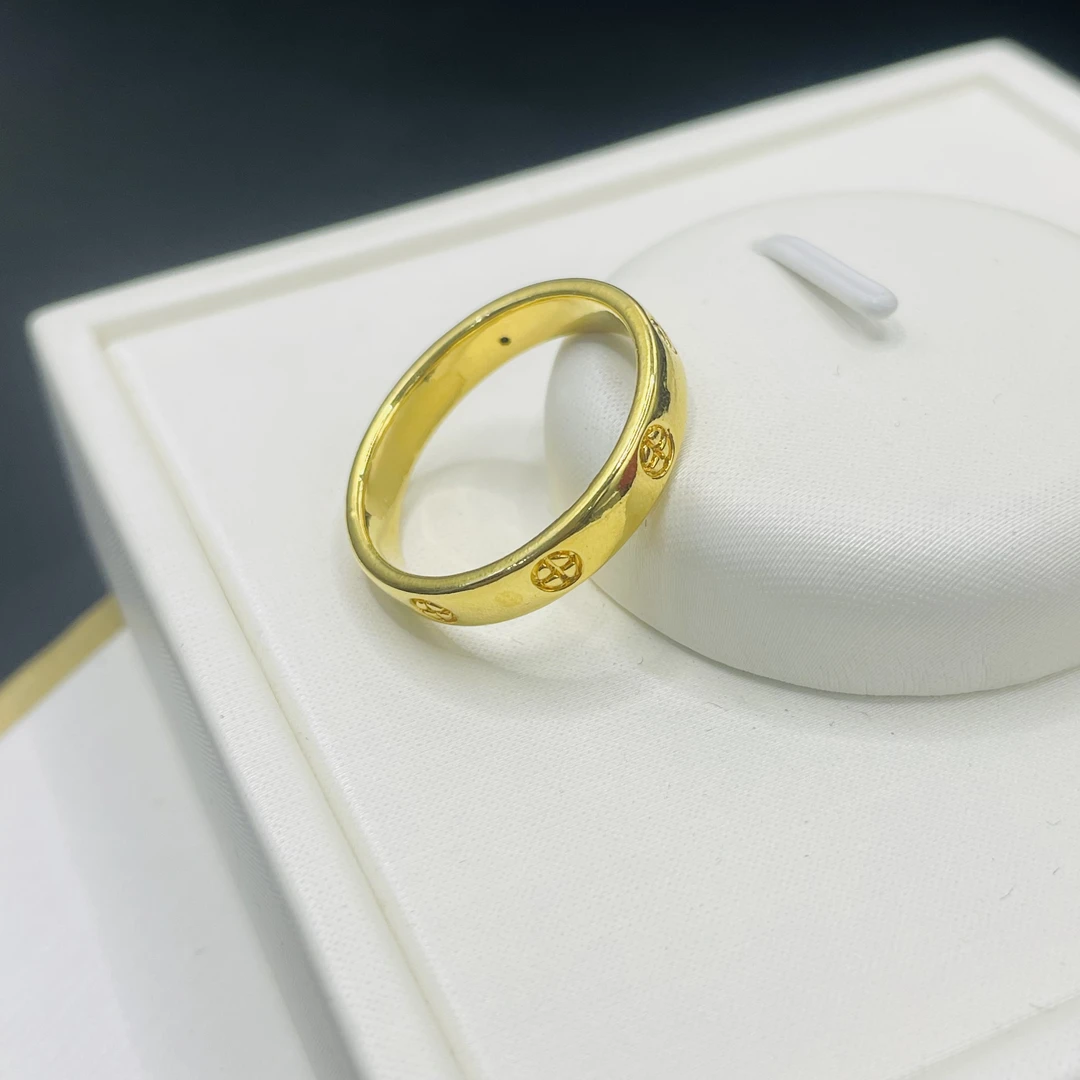 足金999  百搭米戒吊坠简约时尚