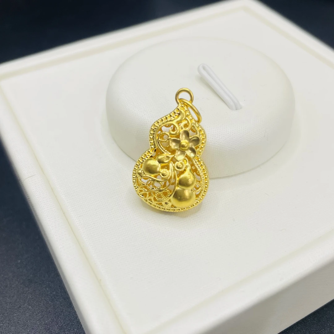 足金镂空葫芦吊坠