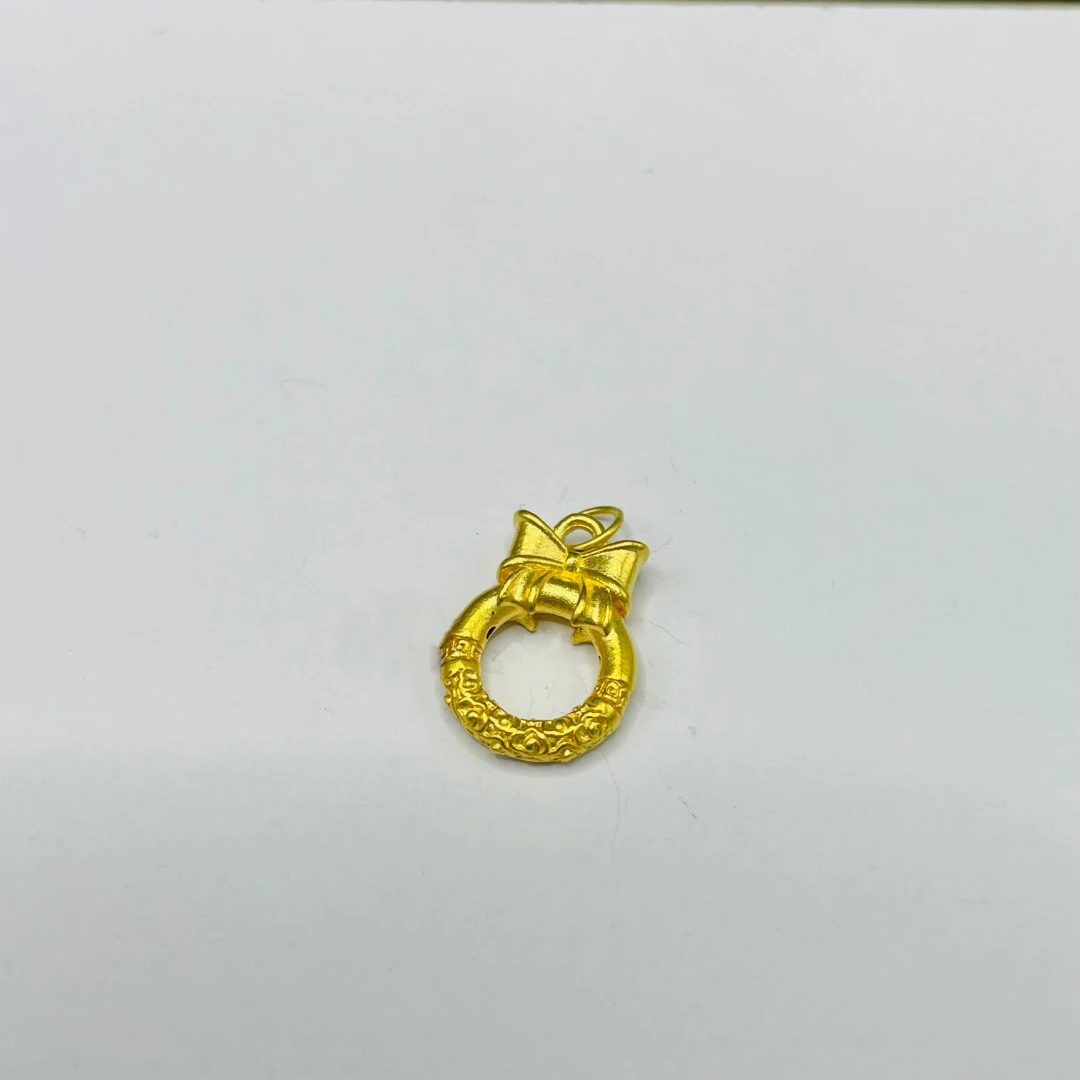 足金  在逃公主蝴蝶转运珠（赠银链）