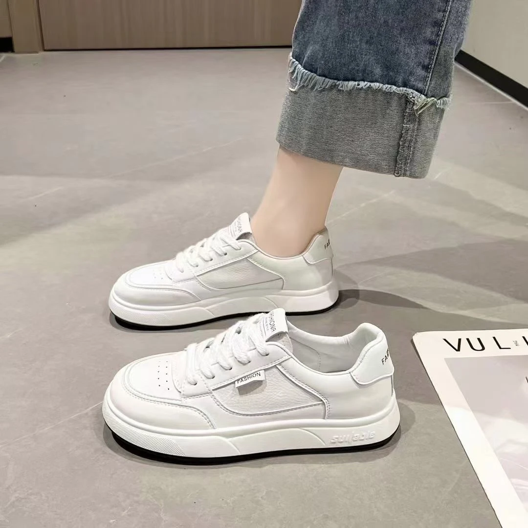 时尚百搭真皮休闲鞋小白鞋板鞋