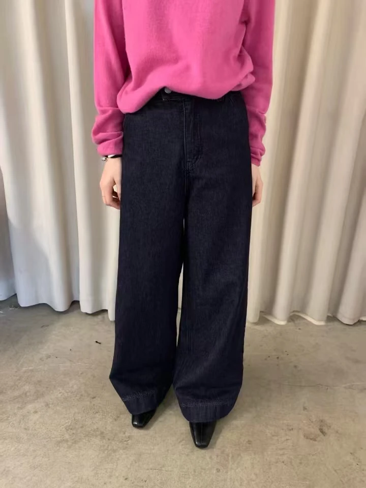 IU（2986 #）复古百搭垂感加绒拖地裤