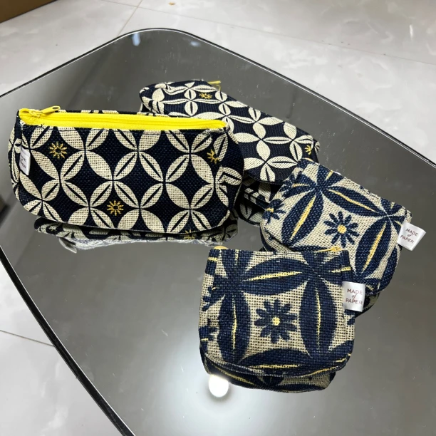外贸定制  藤条编制欧式风格 零钱包