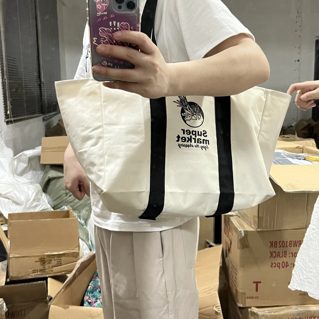 有痕迹 出日单 44*29*19cm 超厚实防水牛津帆布包
