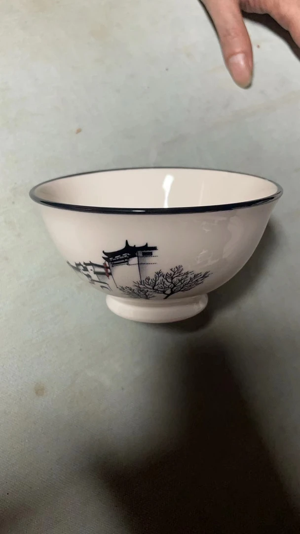 T00239*10个/景德镇陶瓷/江南水乡碗十个