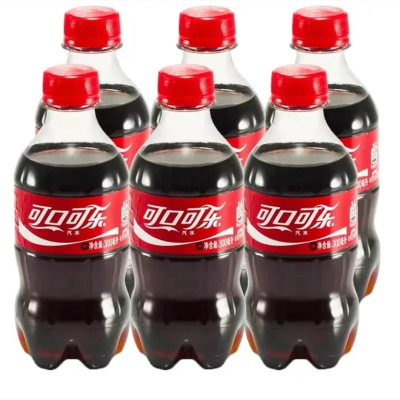 可口可乐300ML迷你小瓶装原味碳酸饮料冰爽常温柠檬味经典好喝