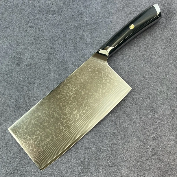 大马士革菜刀中式厨刀专业菜刀家用刀具厨房厨师专用切菜刀切片刀