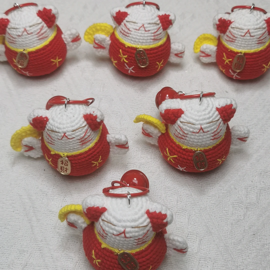 可爱手工毛线针织钩织团子挂件diy直播间自选