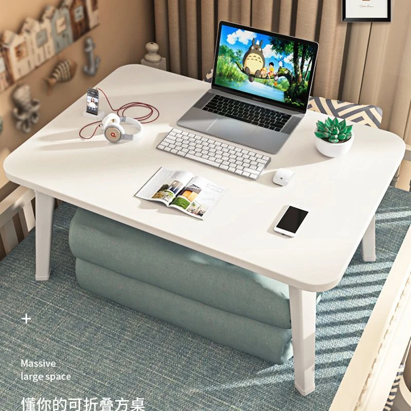 加高床上书桌小桌子飘窗可折叠卧室坐地宿舍学生学习电脑桌懒人桌