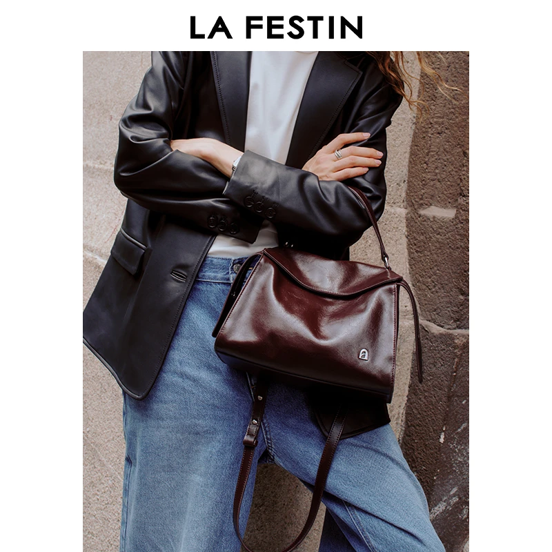 【交个朋友专属】拉菲斯汀折耳包新款女包斜挎包包通勤手提托特包