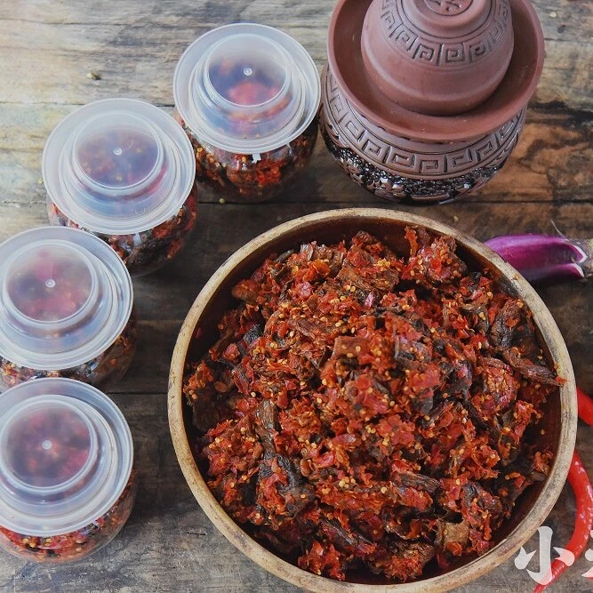 湖南邵阳手工传统老坛茄子扎 1坛500克