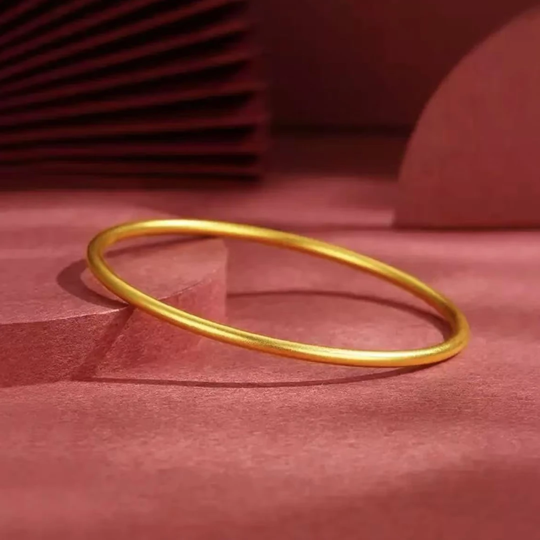 【巧玲专享】足金999素圈圆环饰品 经典时尚百搭