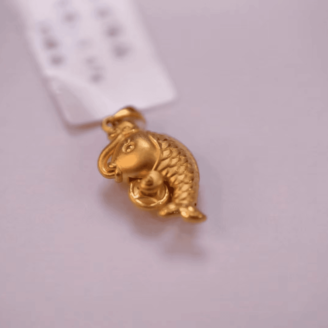 【大利专属】足金999抱财锦鲤吊坠丨2.67丨