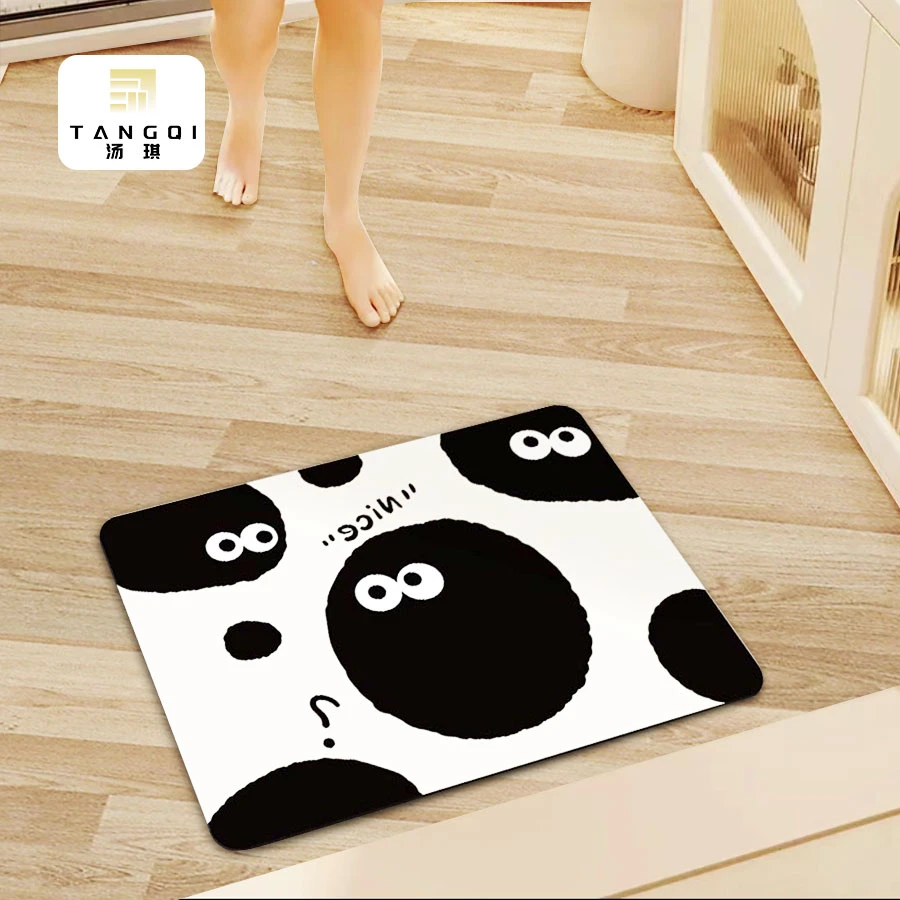 【活动冲量】煤炭球硅藻泥吸水防滑垫卫生间家用地垫浴室厕所脚垫