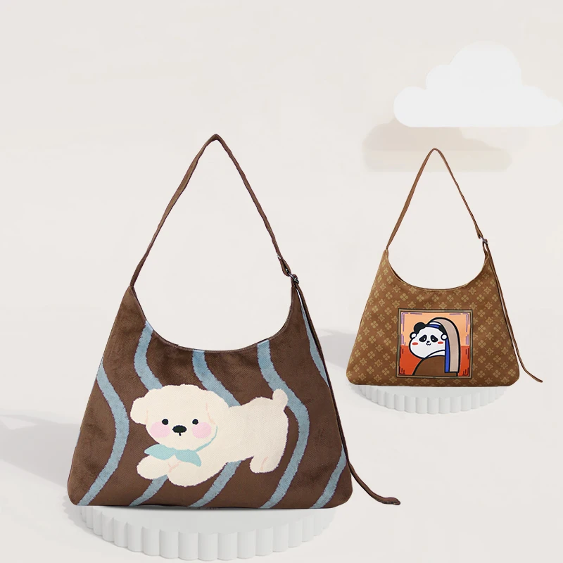 柚町x原创设计休闲简约单肩女生百搭通勤便携轻便可斜跨大容量包