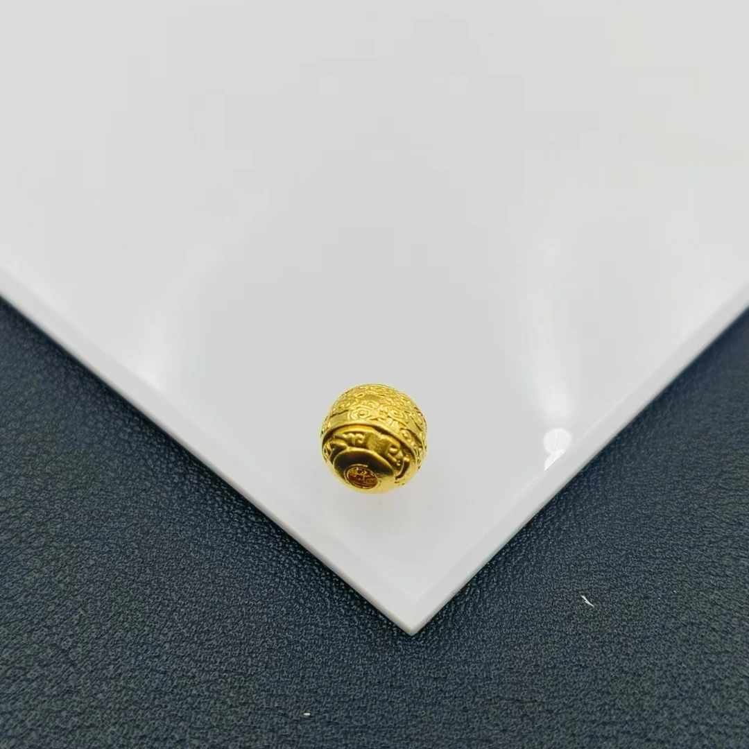 YZ3219-足金圆珠7.8mm左右-(多样性发其一)