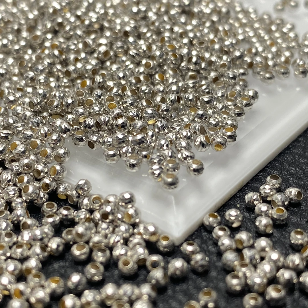 YZ3168-18K白2mm左右碎金珠配件-JS(多样性发其一)