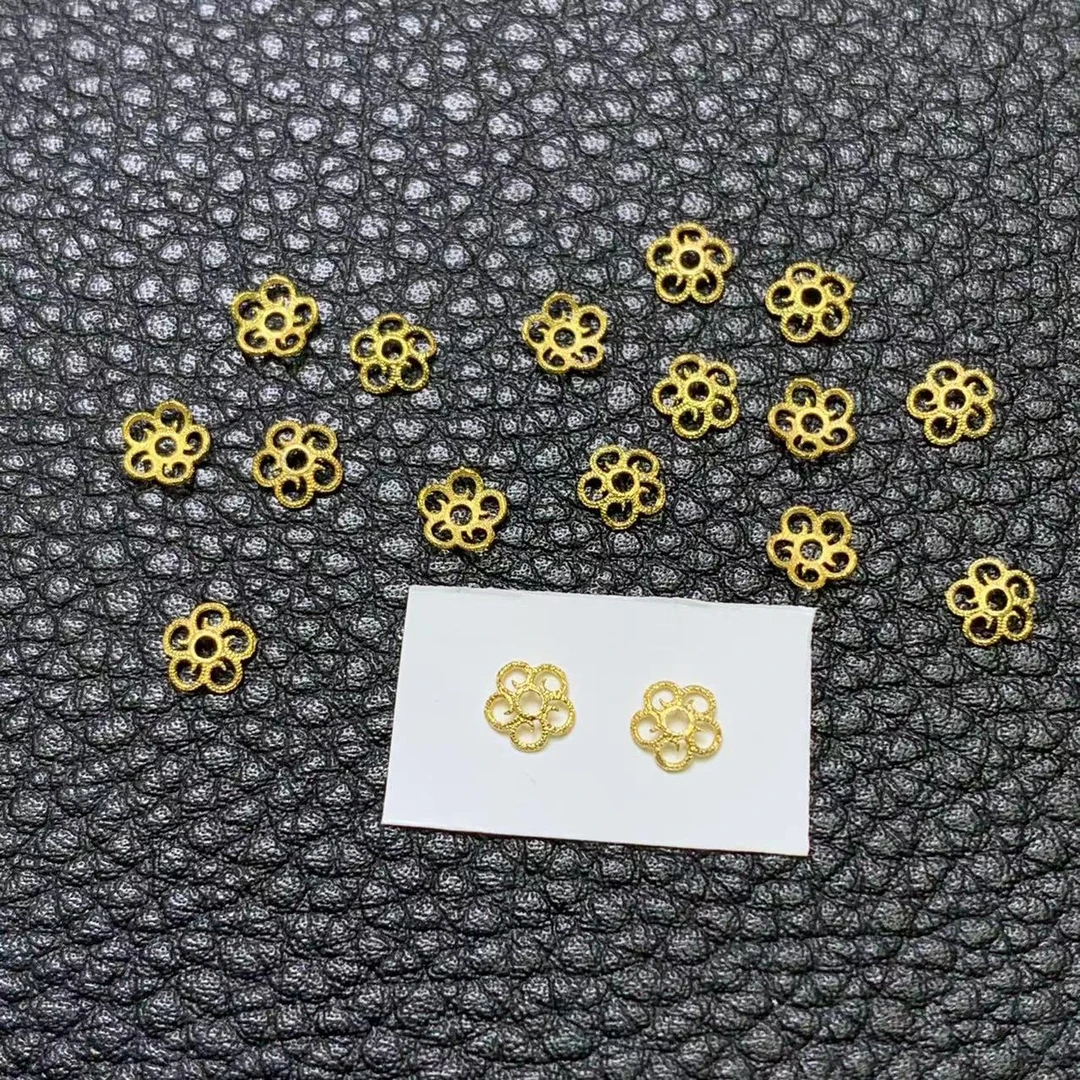 YZ2516-1对18K金4mm左右花托配件-XZZ