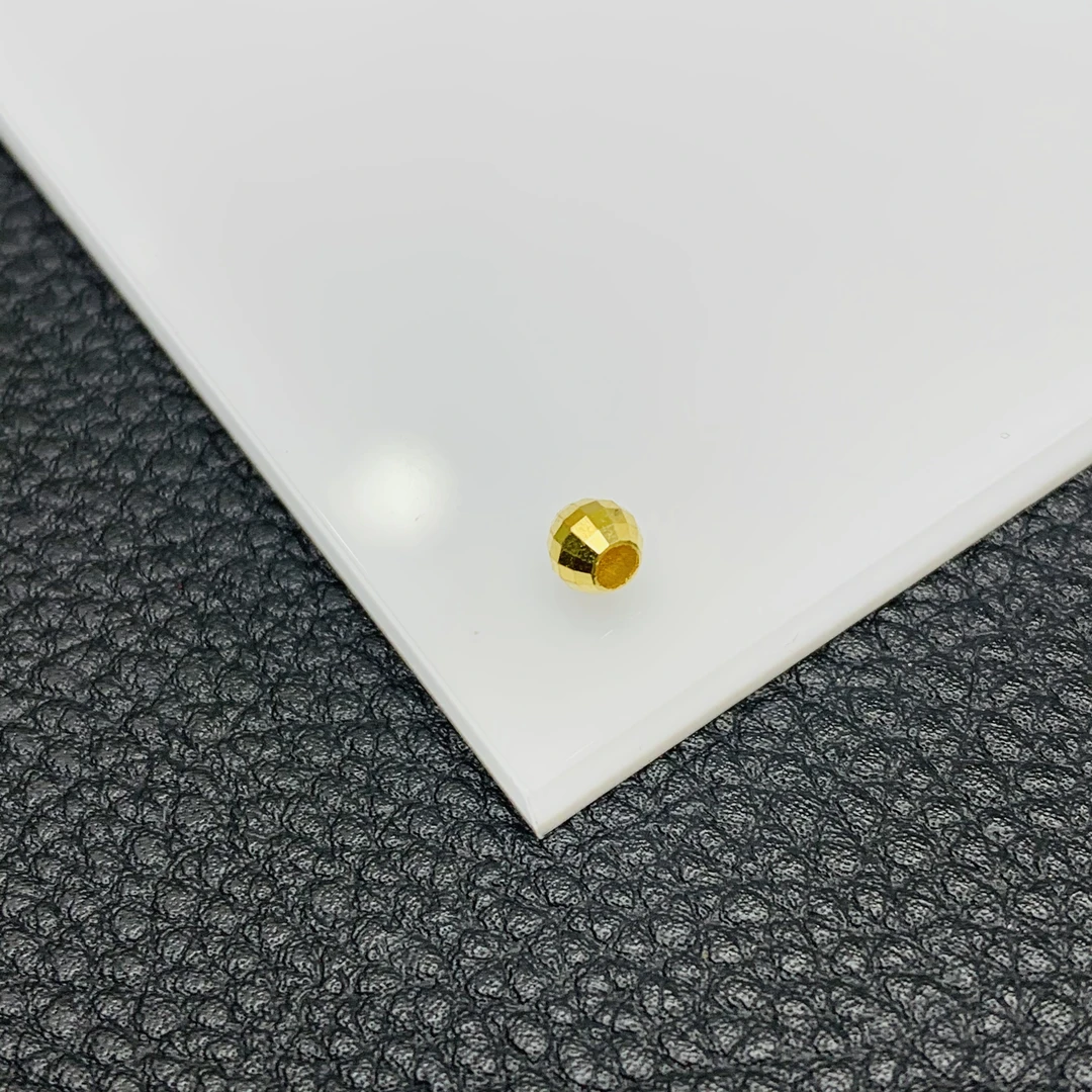 YZ1842-18K金镭射珠4mm(多样性发其一)