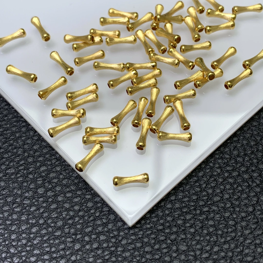 YZ2357-18K金拉丝长竹节8mm左右配件-PG