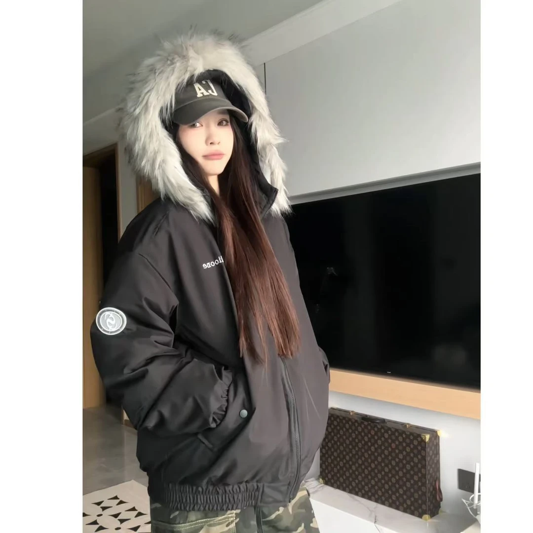 毛领棉服外套05+07