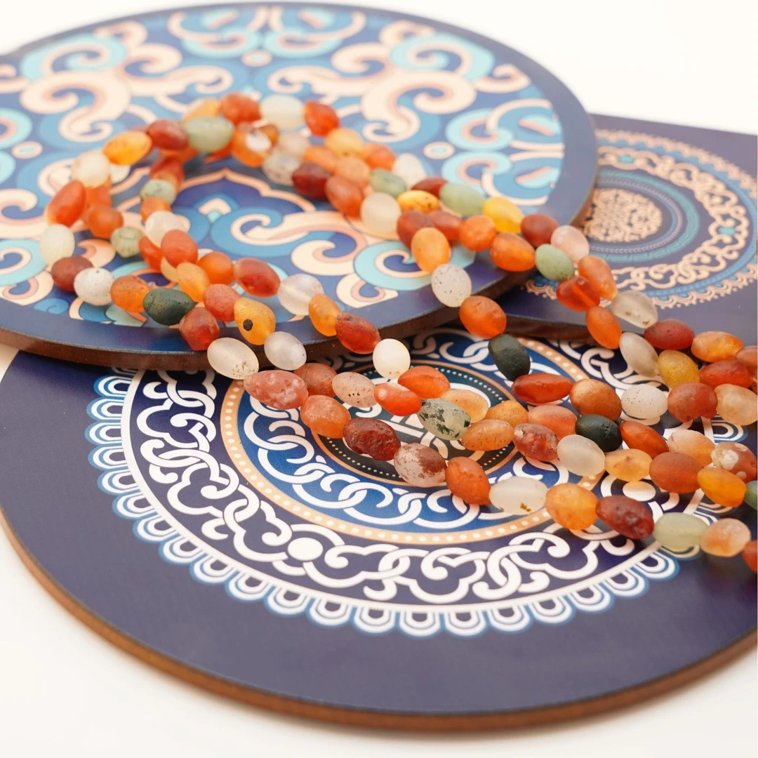 非金属珐琅手链 捡漏珠宝珠宝奇石阿拉善葡萄干手链戈壁原石手串