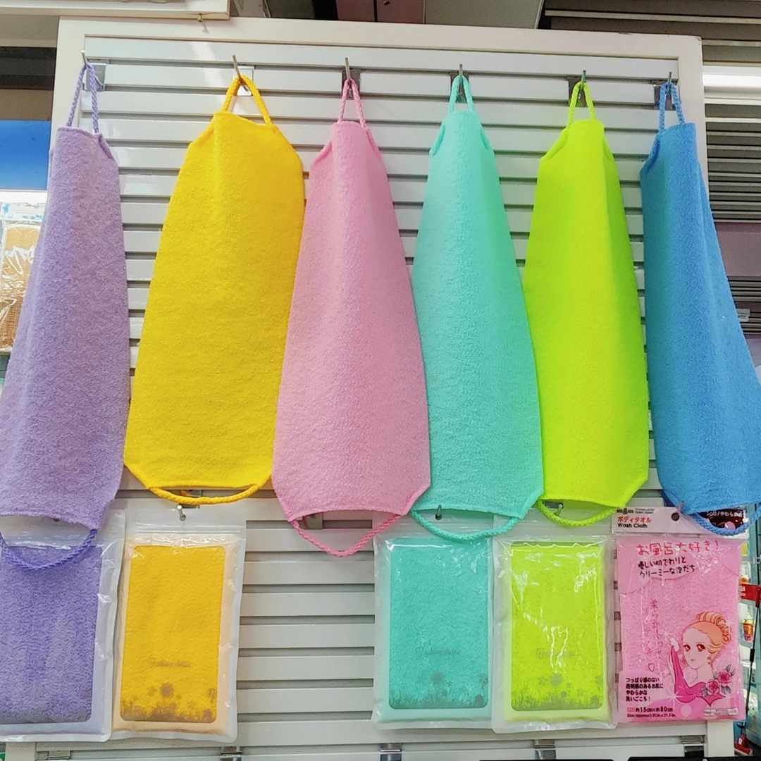 抽绳尼龙搓澡巾加厚强力搓后背拉背长条去角质家用洗澡搓泥神器CF