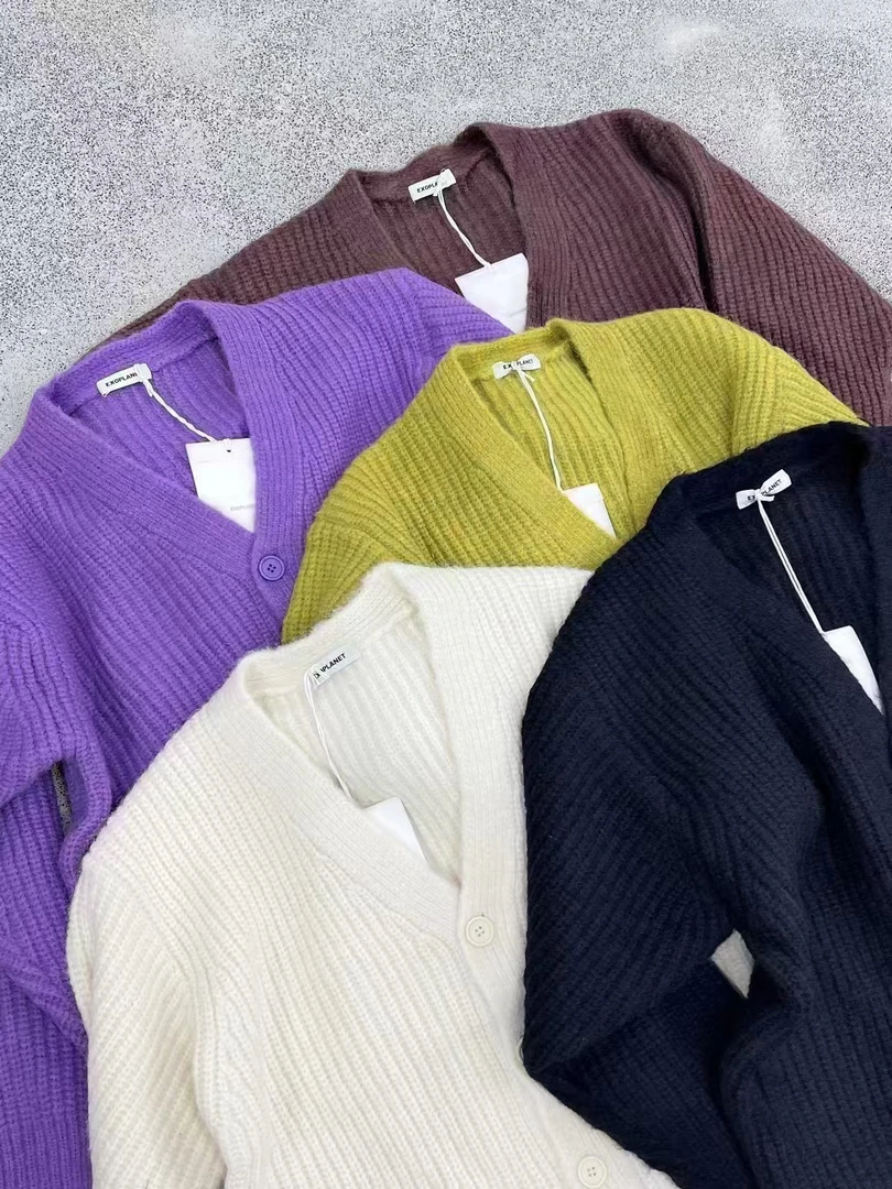 秋冬新款开衫毛衣男士男士时尚百搭复古长袖休闲宽松纯色针织