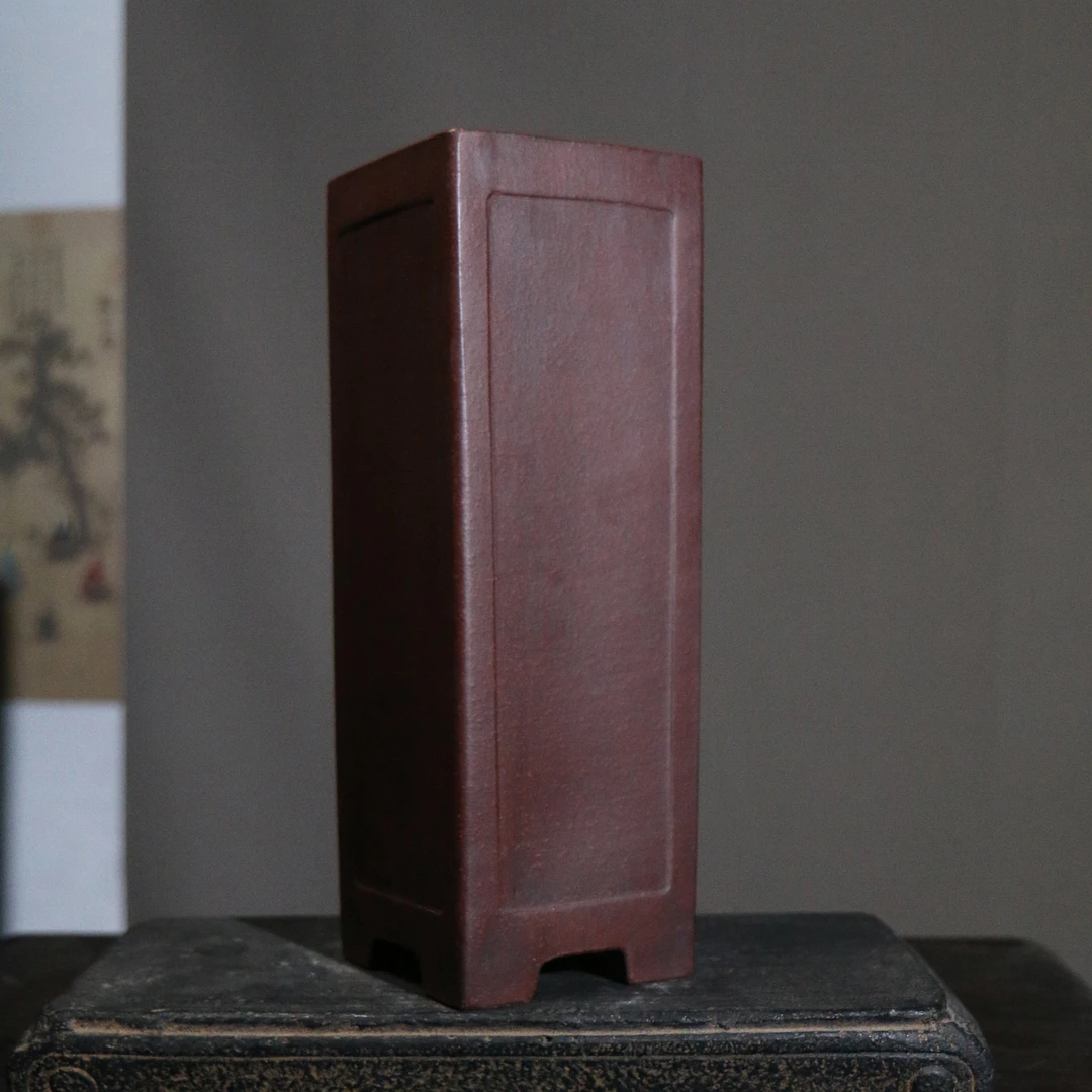 内径5-10内深10-15紫砂兰花盆景盆四方正方手工签筒春兰蕙兰有孔