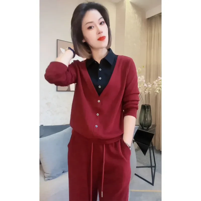 假两件卫衣女洋气双面绒冬季新款宽松遮肚子上衣百搭打底衫上衣女