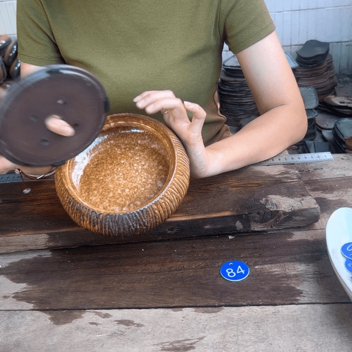 紫砂微瑕粗陶茶具处理84