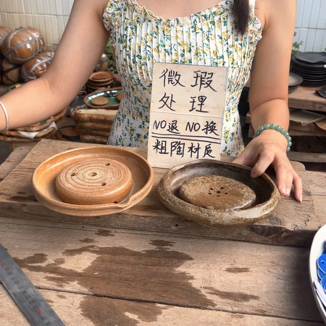 紫砂微瑕粗陶茶具捡漏75