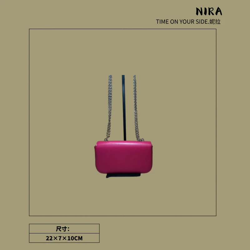 【Nila.真皮】0078新款秋冬轻奢复古气质时尚百搭单肩斜挎包包女包