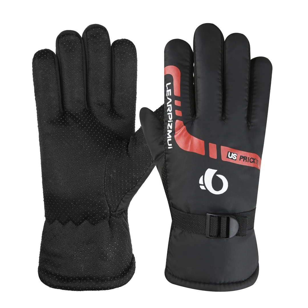 手套通用半指手套男加绒韩版加厚女款暖手套行车情侣玩雪