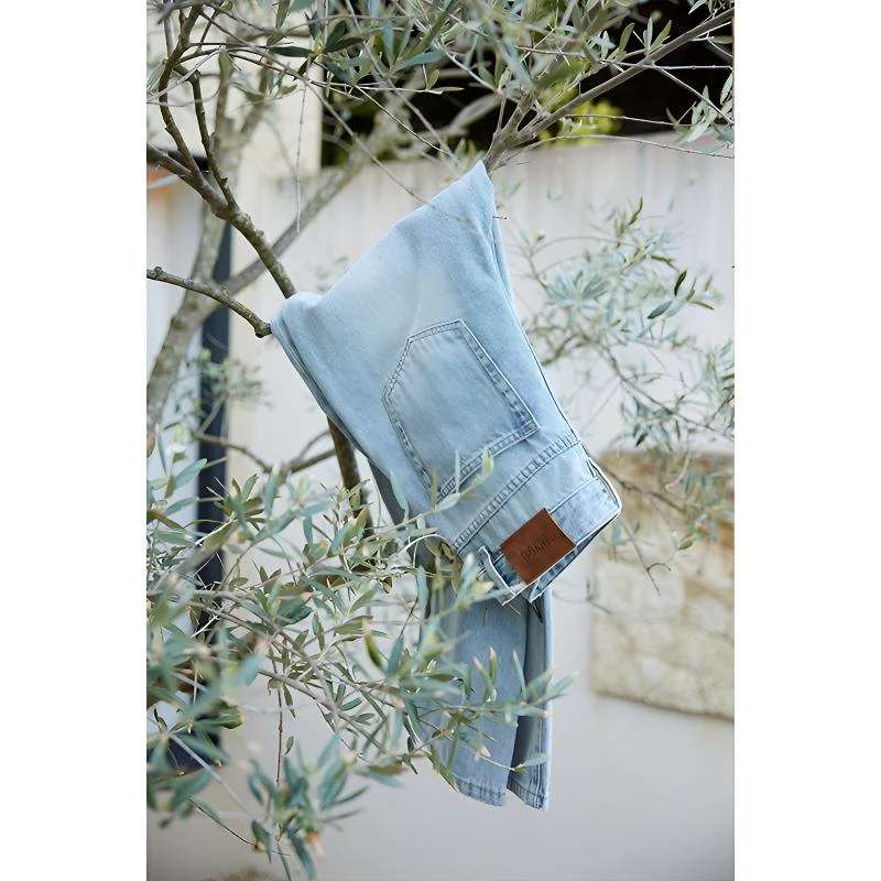 TRACYCHU水洗小阔腿牛仔千金清冷感贵系时尚百搭设计感裤秋季新款