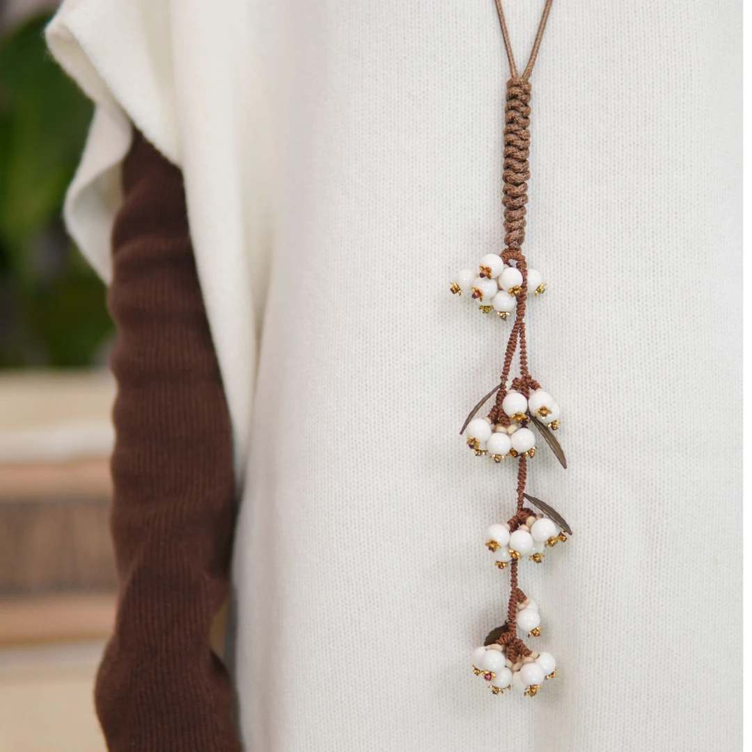 非金属布艺项链 CHUN·「风花雪月陶瓷设计感项链 」时尚气质百搭复