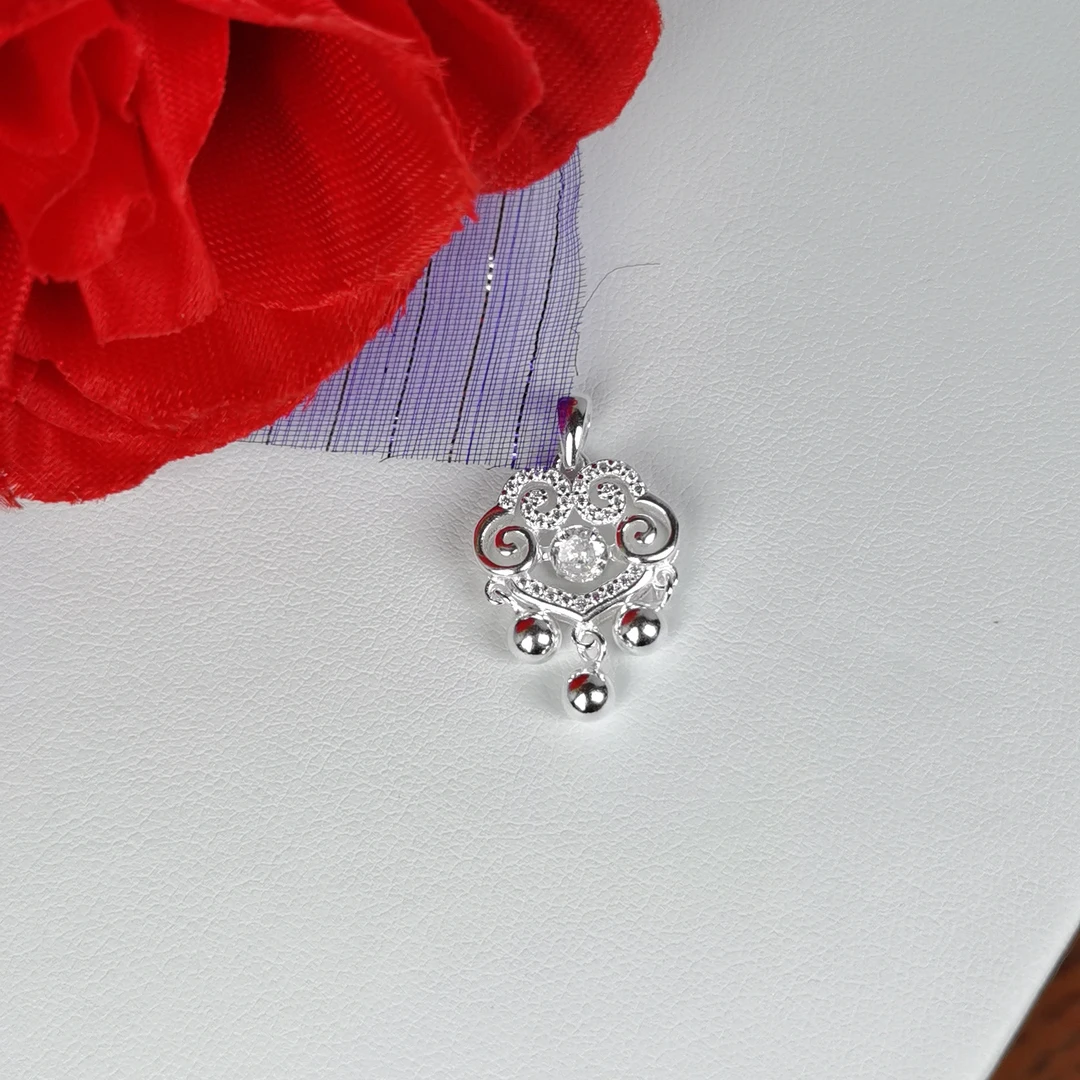 吊坠足银 吊坠足银 足银990灵动民族风祥云锁时尚精美