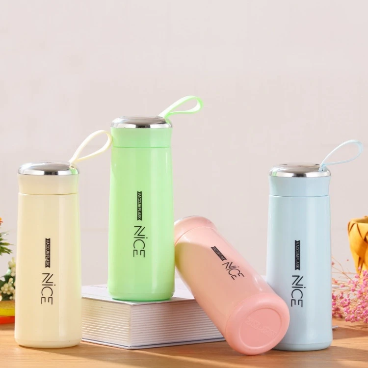 创意ins炫彩奈斯玻璃杯双层水杯学生潮流保温杯简约