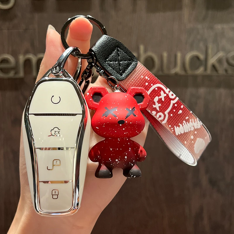 24 25款比亚迪元PLUS钥匙包套荣耀版智驾版海豹元PRO遥控车钥匙扣