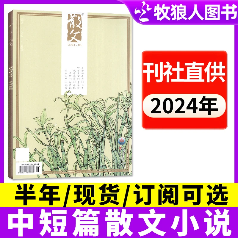 【半年可选】散文杂志2024年23年期刊订阅征订中短篇小说文化书籍
