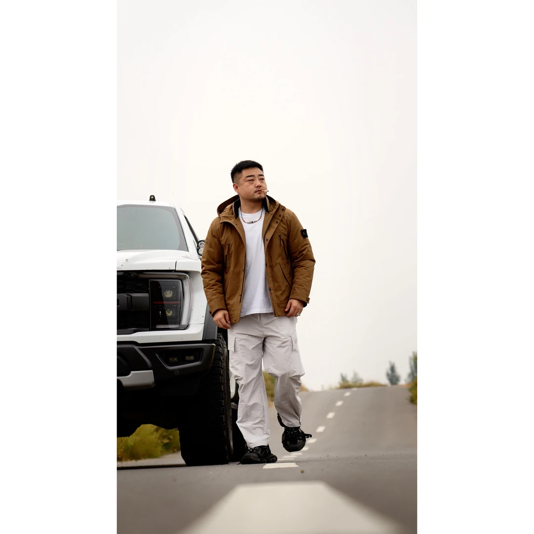 鲍尔曼BAOERMAN连帽户外男士都市机能服内胆羔羊毛加白鸭绒86609