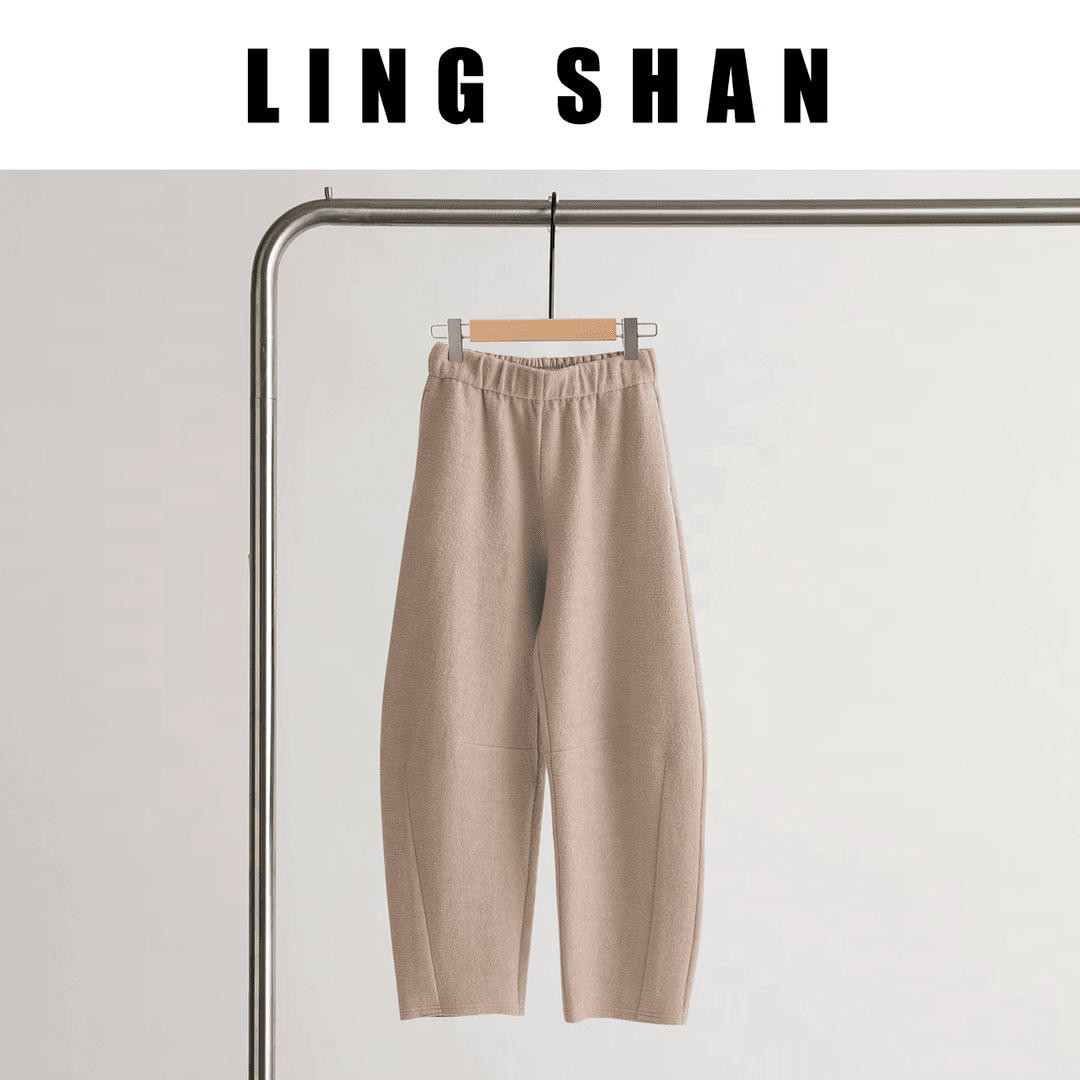 LING SHAN/自带慵懒感香蕉裤简约个性